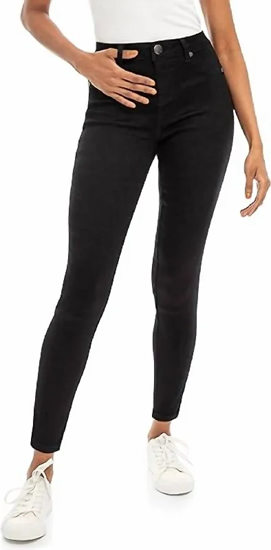 Better Butter Super High Rise Ankle Jeans In Black