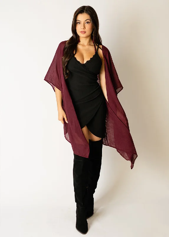 Deidre Duster in Merlot