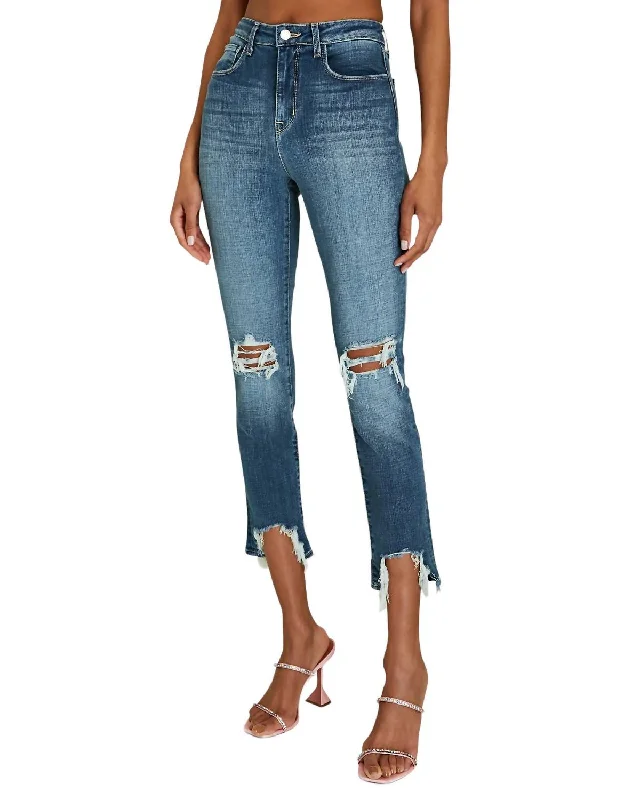 High Line Distressed Skinny Jean In Plaza