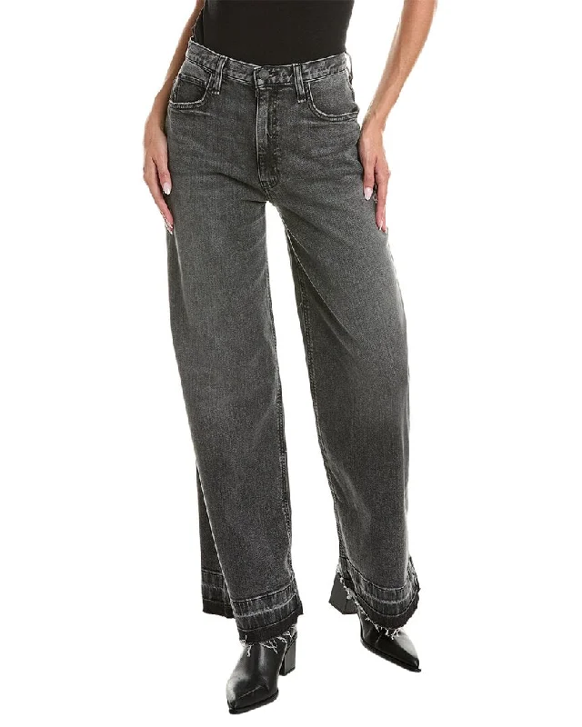 HUDSON Jeans James High-Rise Black Smoke Wide Leg Jean