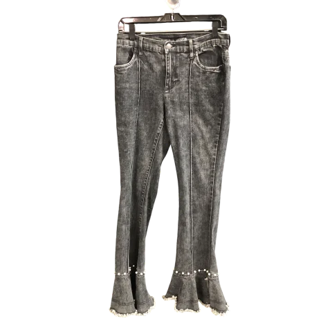 Jeans Flared By Venus In Black Denim, Size: 6