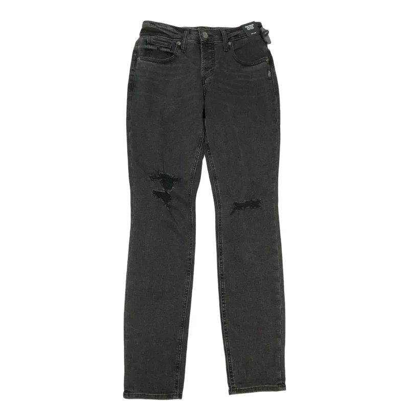 Jeans Straight By Silver In Black Denim, Size: 2