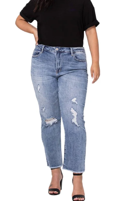 Plus Size Straight Jean In Denim