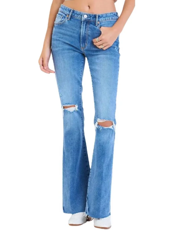 Rosa Rip Bootcut Jeans In San Clemente