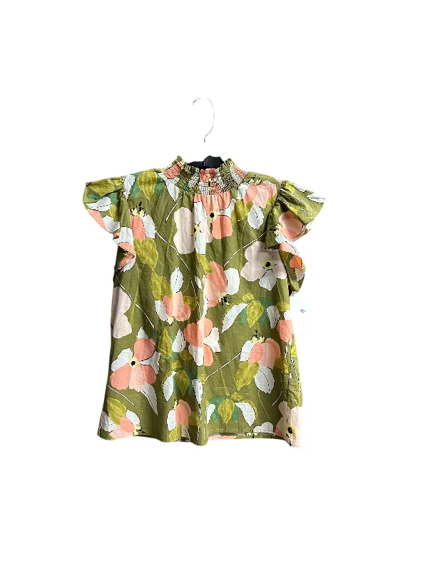 Top Short Sleeve By Thml In Tropical Print, Size: S