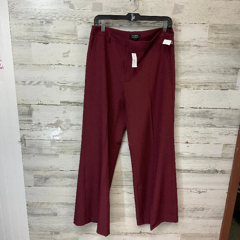 Pants Wide Leg By Banana Republic In Maroon, Size: 10