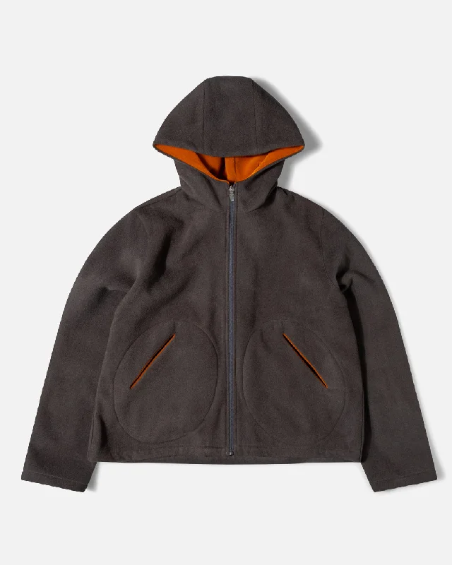 Hooded Incision Jacket - Double Grey