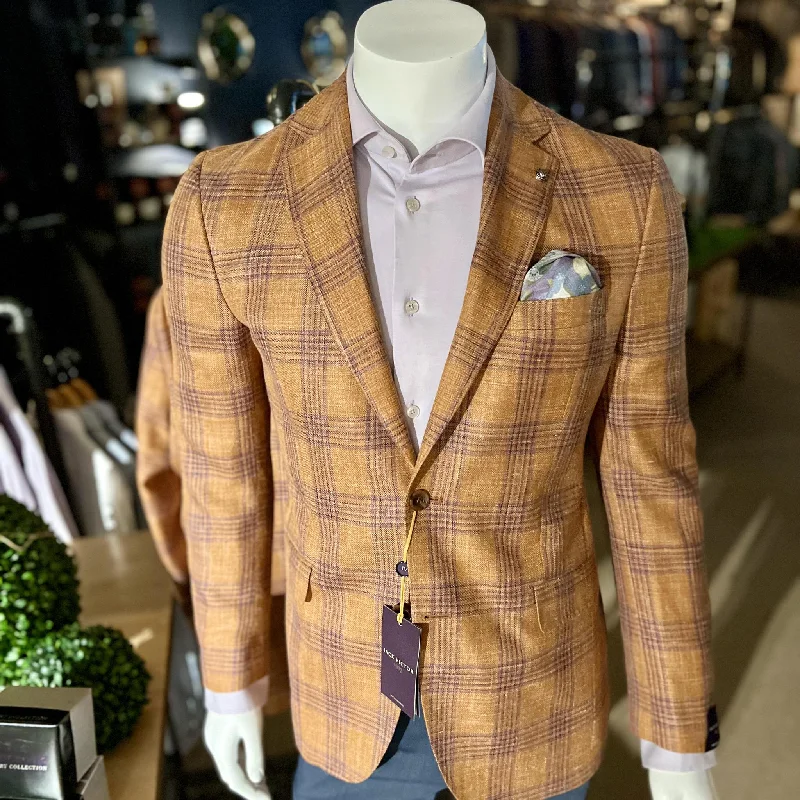 Jack Victor McAllen Windowpane Check Sport Jacket