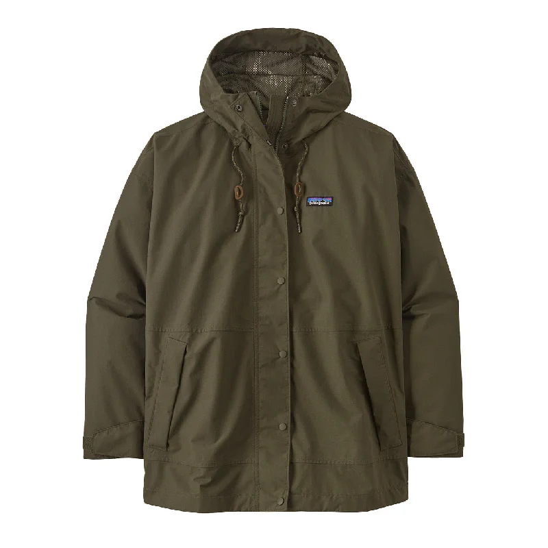 Patagonia Womens Outdoor Everyday Rain Jacket Basin Green