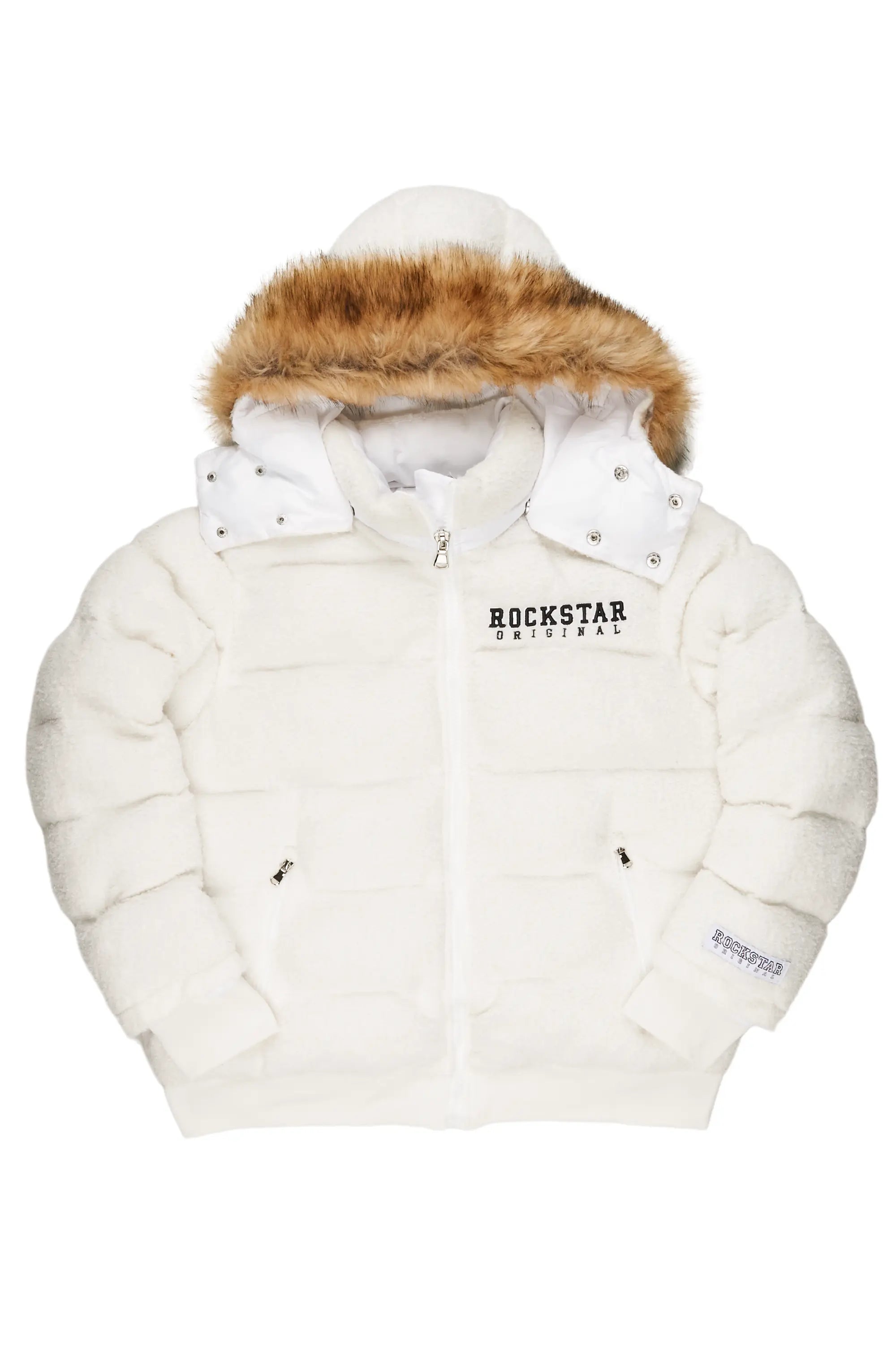 Kesia White Puffer Jacket