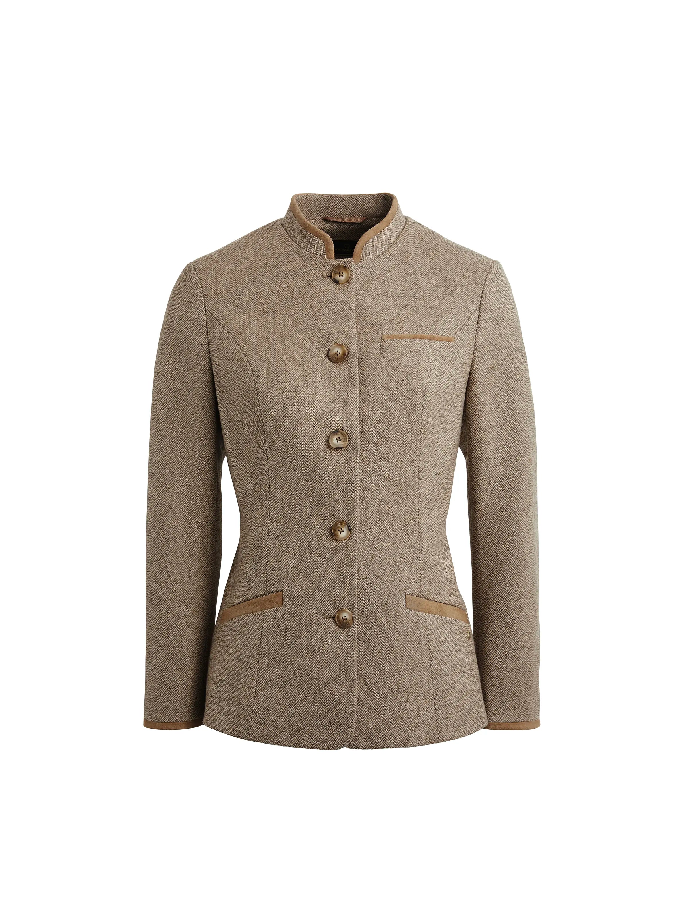 Madeline Jacket - Taupe Herringbone