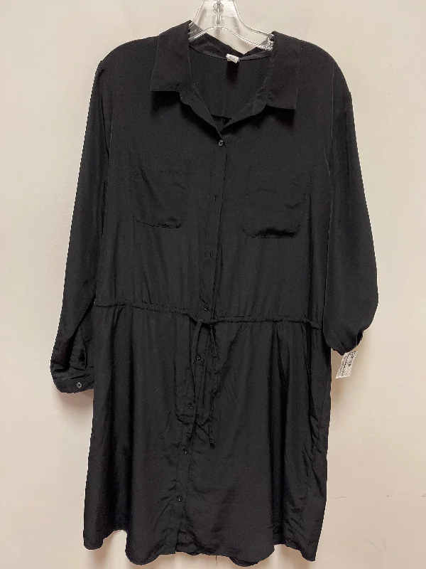 Dress Casual Midi By Old Navy In Black, Size: Xl