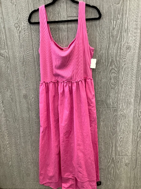 Dress Casual Maxi By A New Day In Pink, Size: Xl