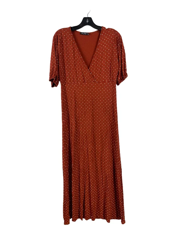 Dress Casual Maxi By Boohoo Boutique In Orange, Size: 8