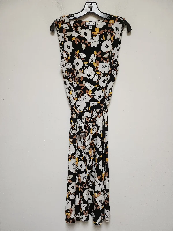 Dress Casual Maxi By Charter Club In Floral Print, Size: M