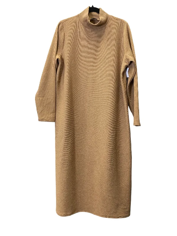 Dress Casual Maxi By Express In Tan, Size: Xl