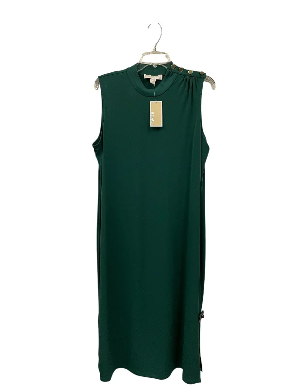 Dress Casual Maxi By Michael By Michael Kors In Green, Size: Xl