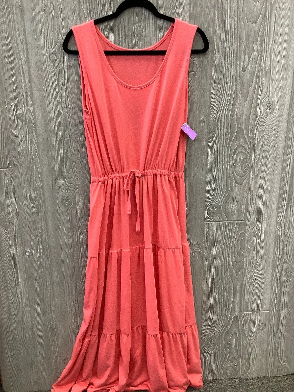 Dress Casual Maxi By Serra In Pink, Size: L