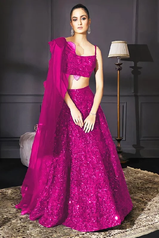 Stylish party wear pink lehenga for teenage girl 2021