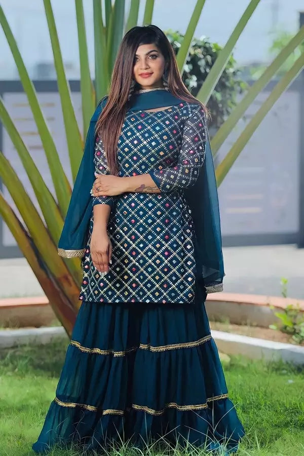 Twinkle Patel Party Wear Punjabi Sharara Suits Design 2022