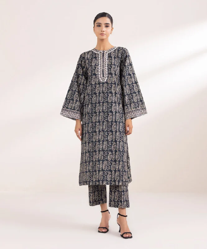 Embroidered Light Khaddar Shirt