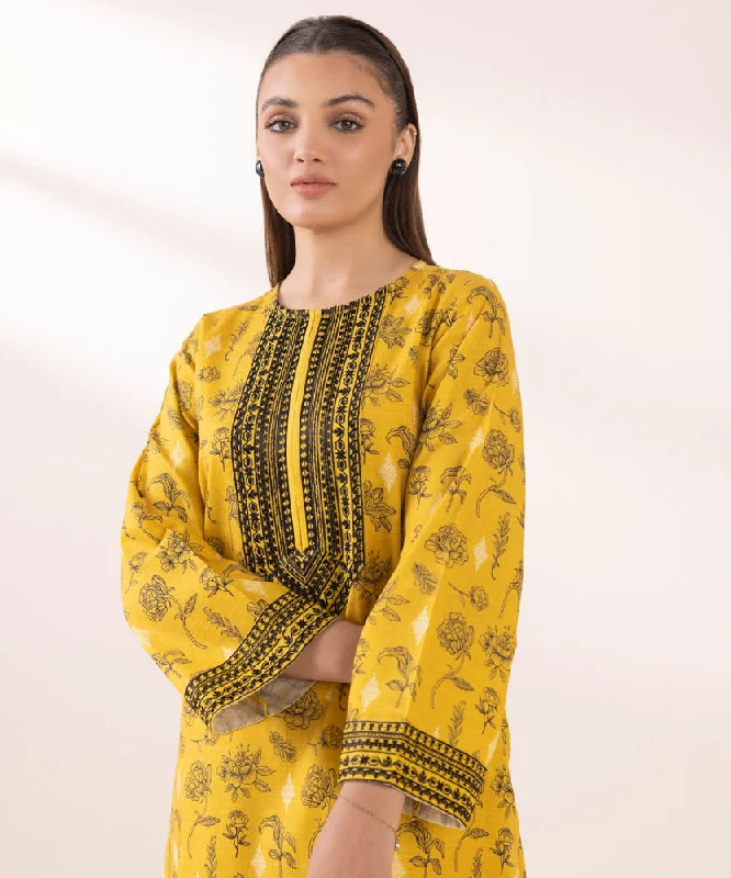 Embroidered Light Khaddar Shirt