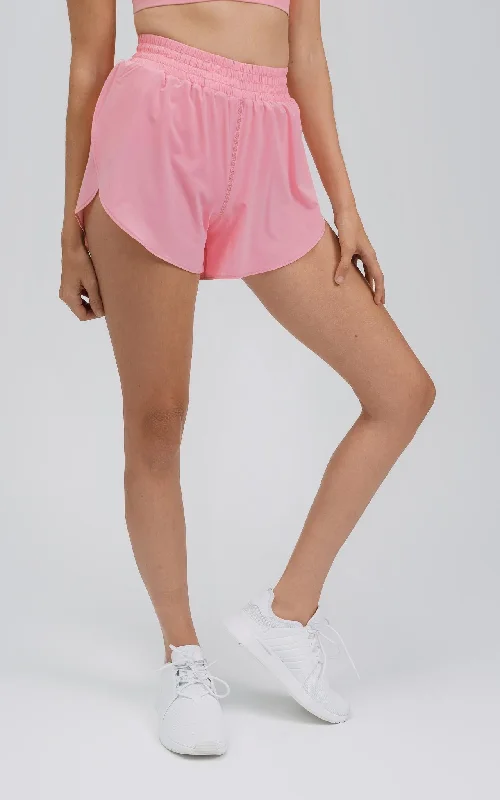 Break Your Pace High-Rise Running Short 3" in Flamingo Pink