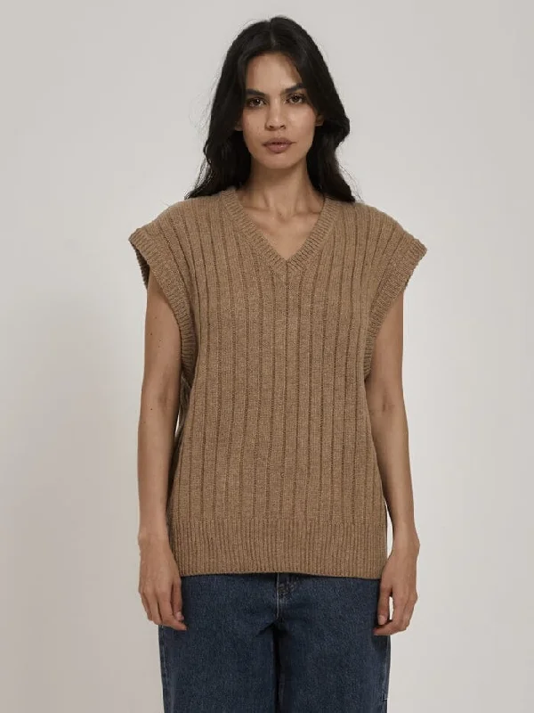 Darcy Knit Vest - Sand