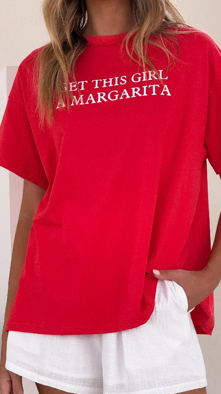 Margarita Tee - Red