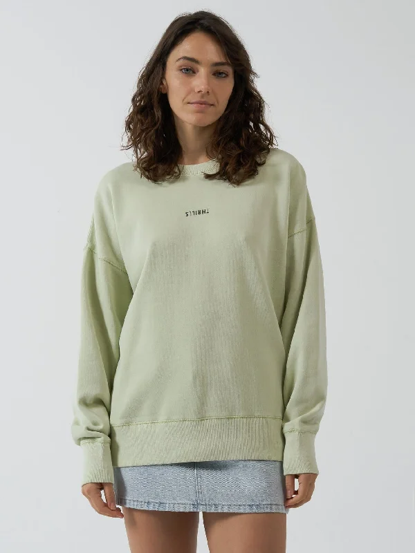 Minimal Thrills Slouch Crew - Pistachio