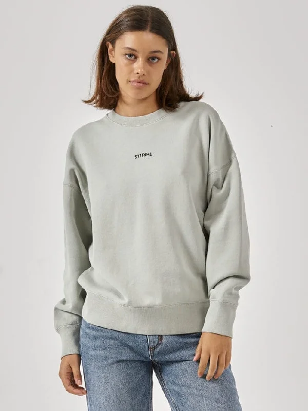 Minimal Thrills Slouch Crew - Sage Grey