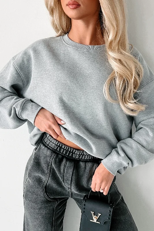 Simple Appreciation Crewneck Sweatshirt (Heather Grey)