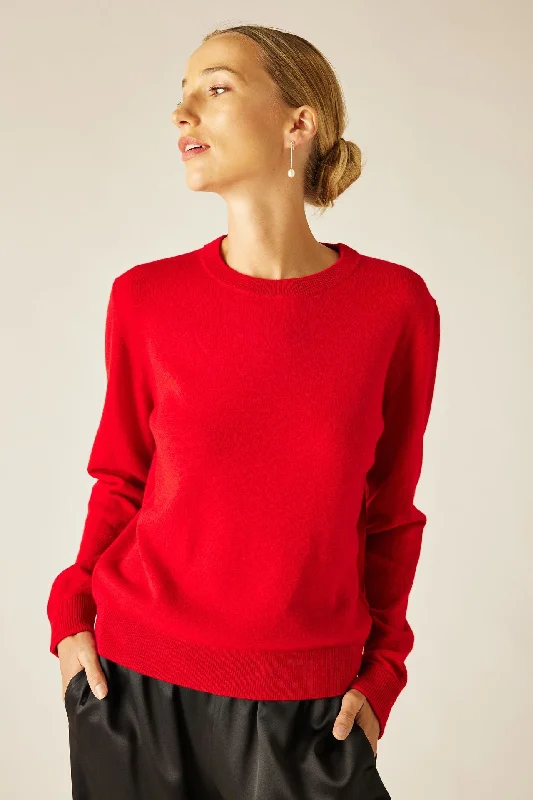 Lia Crew Neck Cashmere Sweater