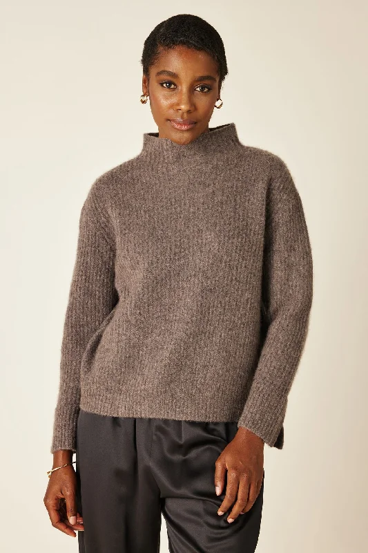 Mia Funnel Neck Cashmere Sweater